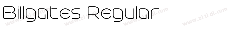 Billgates Regular字体转换